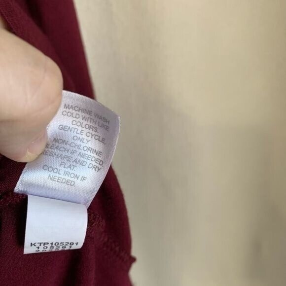 J.Jill Wearever Womens Layered Back Tunic Top Size Large Red Rayon Blend Jersey - Picture 7 of 9